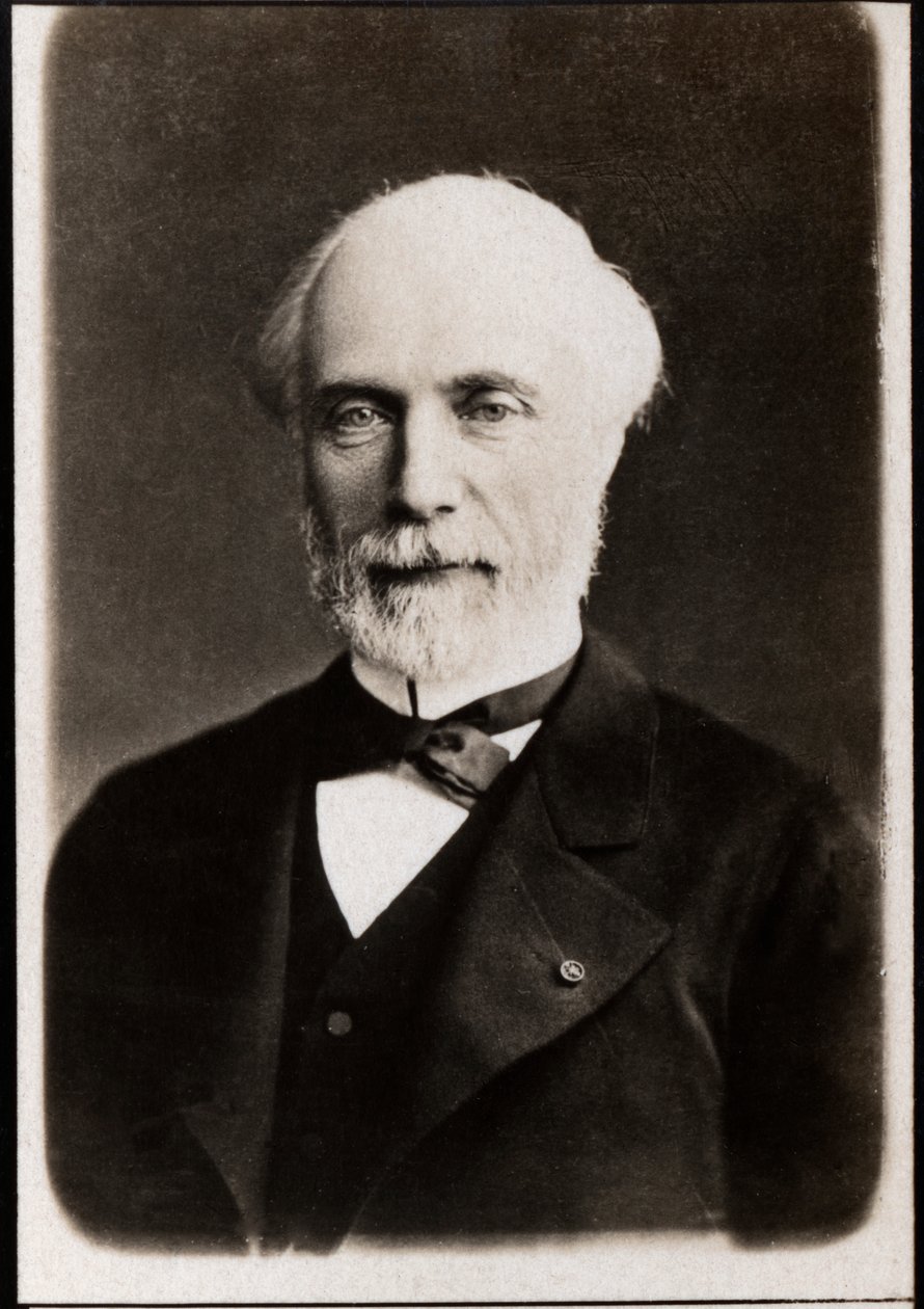 Portrett av Louis Charles de Saulces de Freycinet (1828-1923), fransk statsmann. av French Photographer