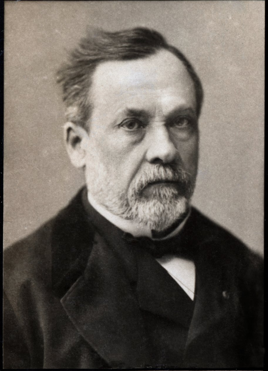 Portrett av Louis Pasteur (1822-1895), fransk kjemiker og mikrobiolog. av French Photographer