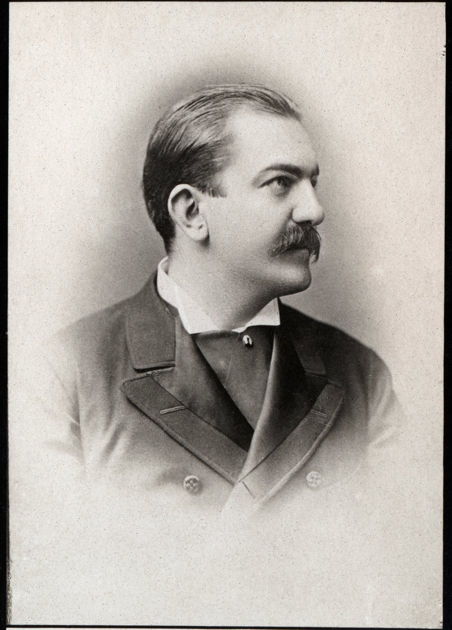 Portrett av Milan I av Serbia (1854-1901), konge av Serbia. av French Photographer