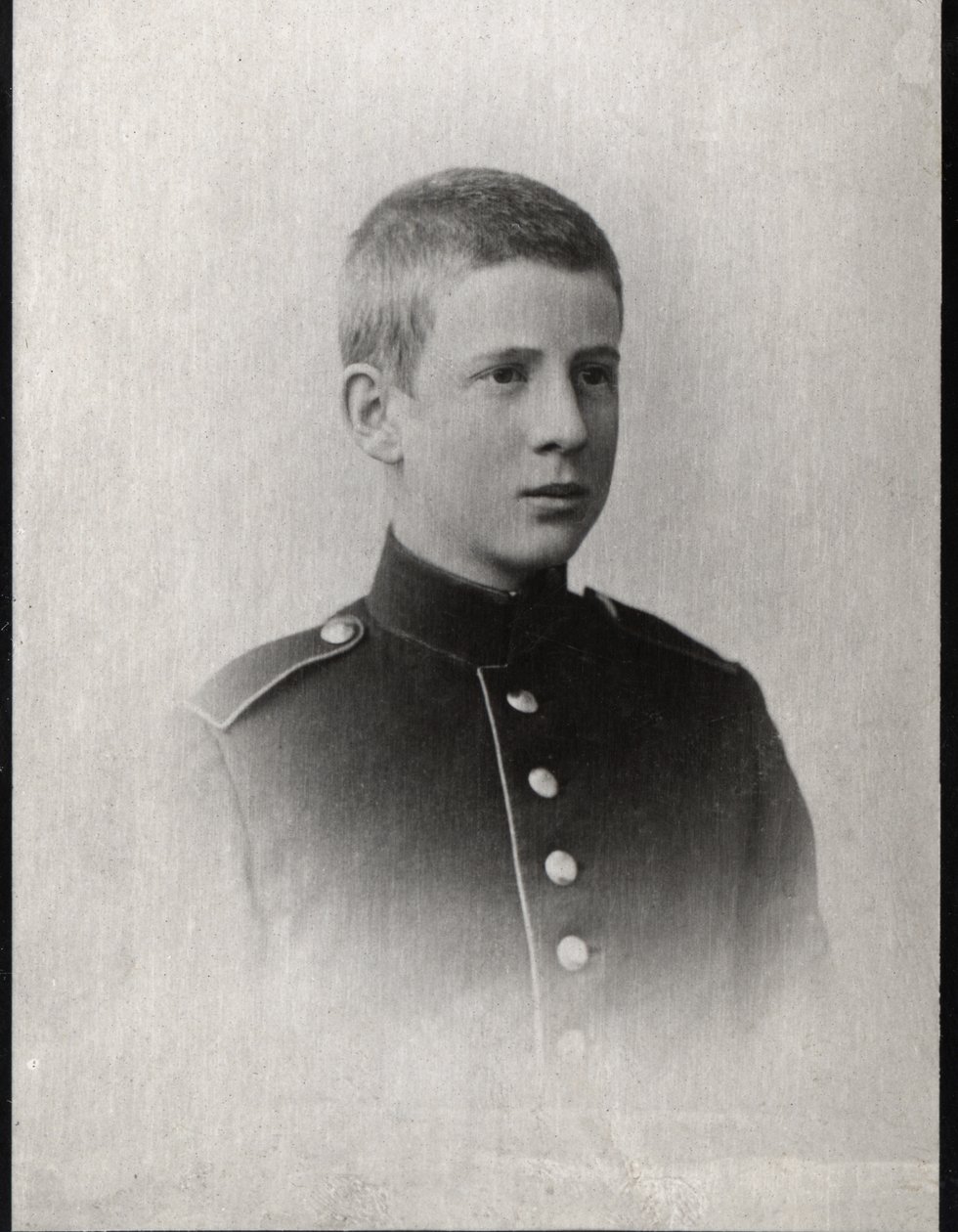Portrett av prins Andrew av Hellas og Danmark (1882-1944). av French Photographer