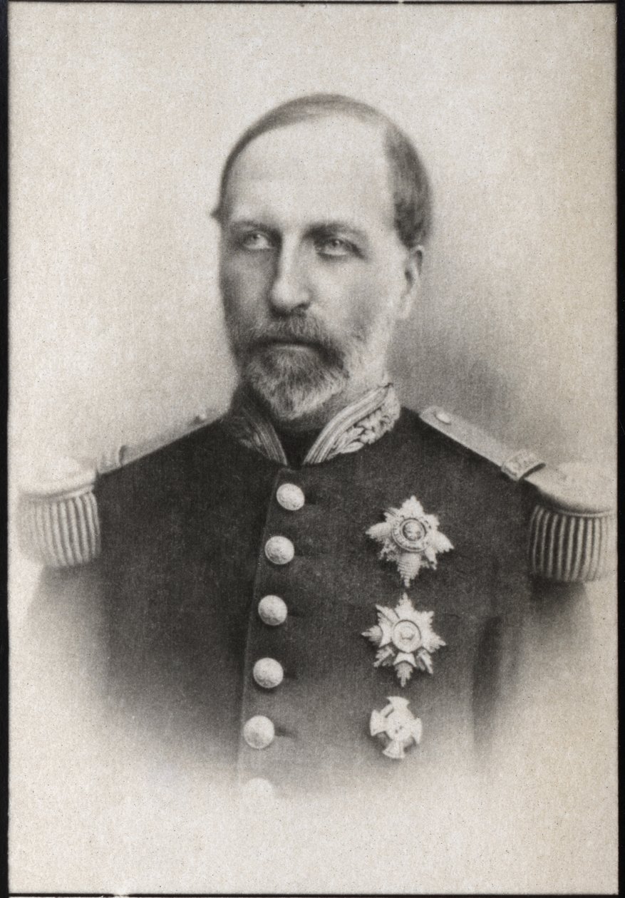 Portrett av prins Philippe av Belgia (1837-1905) av French Photographer