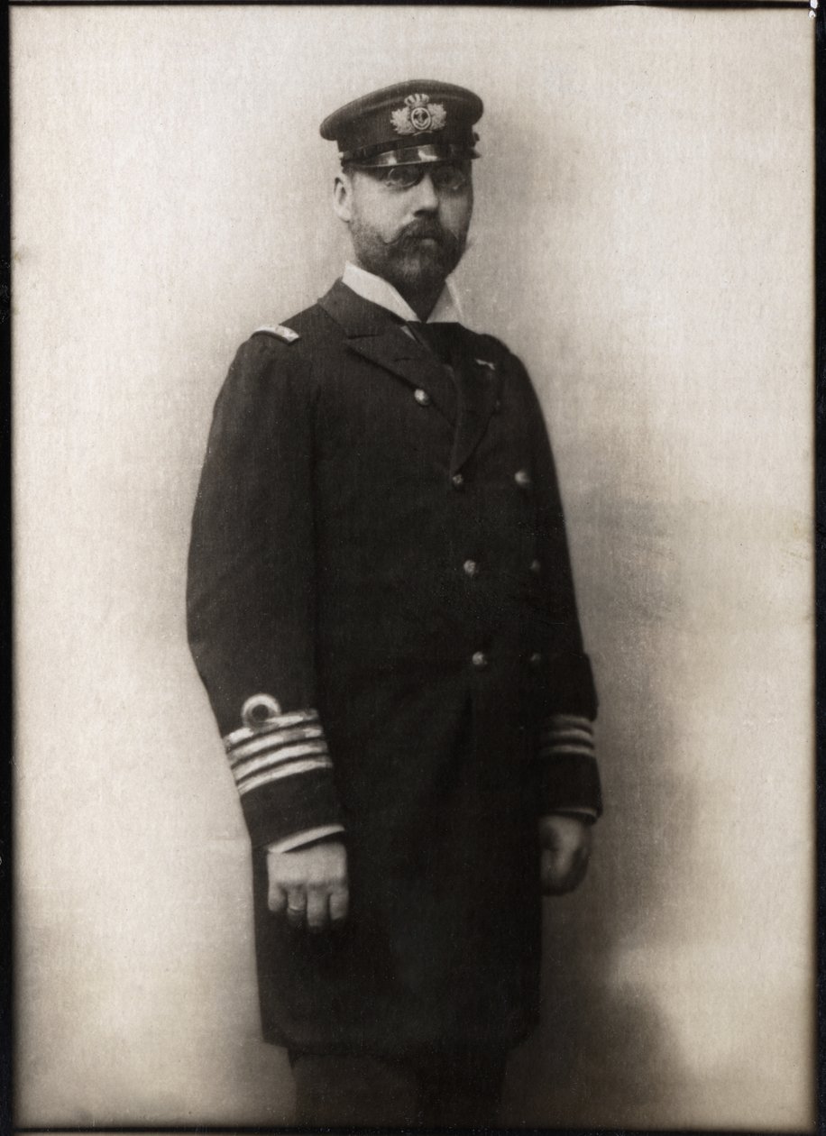 Portrett av prins Valdemar av Danmark (1858-1939). av French Photographer