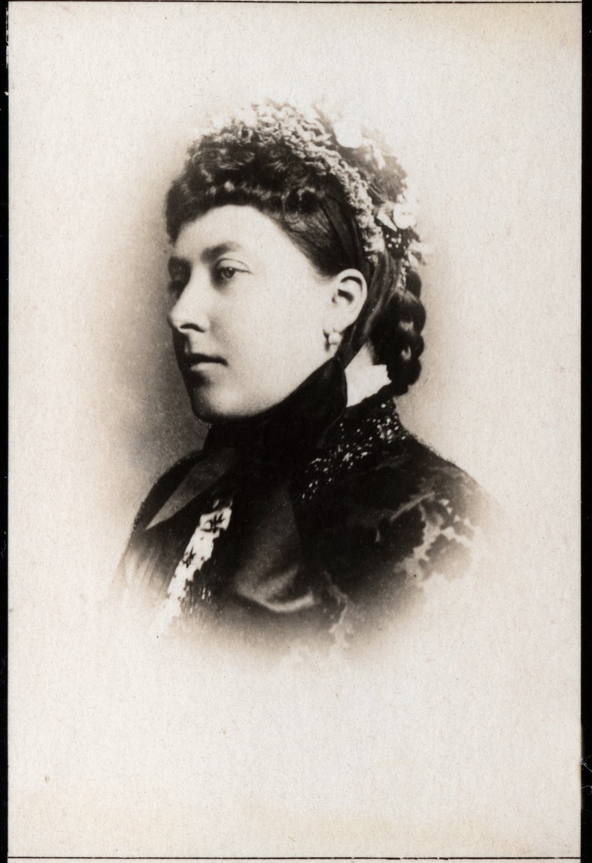 Portrett av prinsesse Helena av Storbritannia (1846-1923). av French Photographer