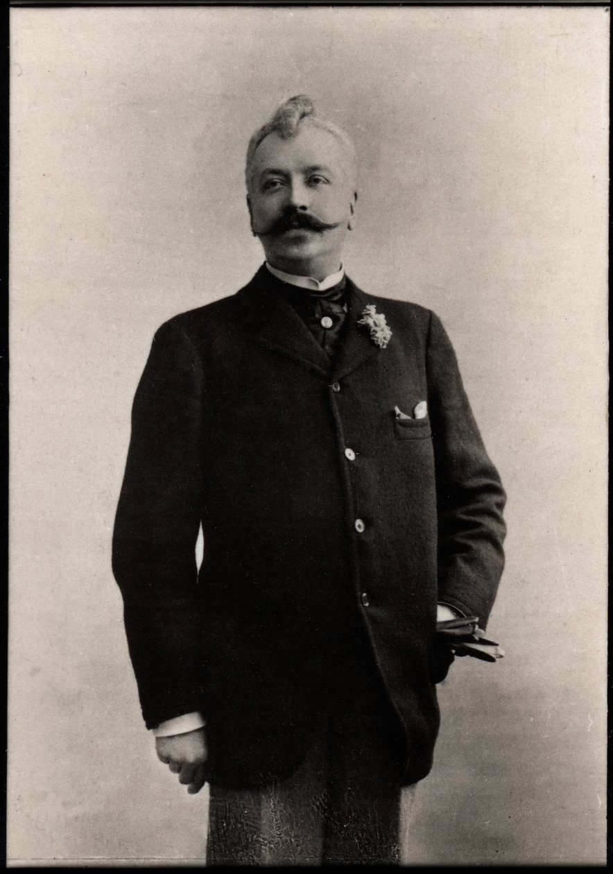 Portrett av Rene Maizeroy (1856-1918), fransk forfatter. av French Photographer
