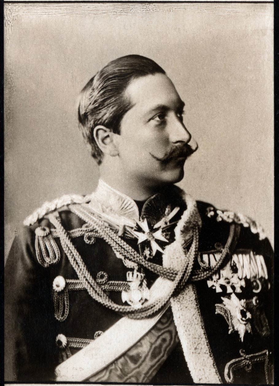 Portrett av Wilhelm II (1859-1941), tysk keiser. av French Photographer