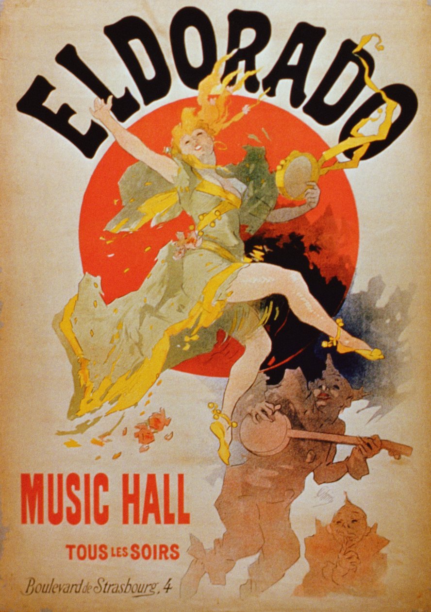 Annonse for Eldorado Music Hall av French School