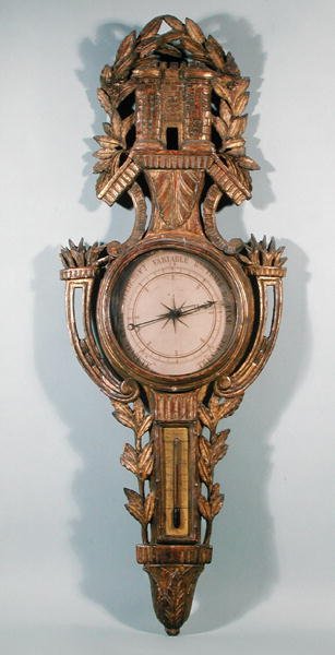 Barometer (forgylt tre) av French School