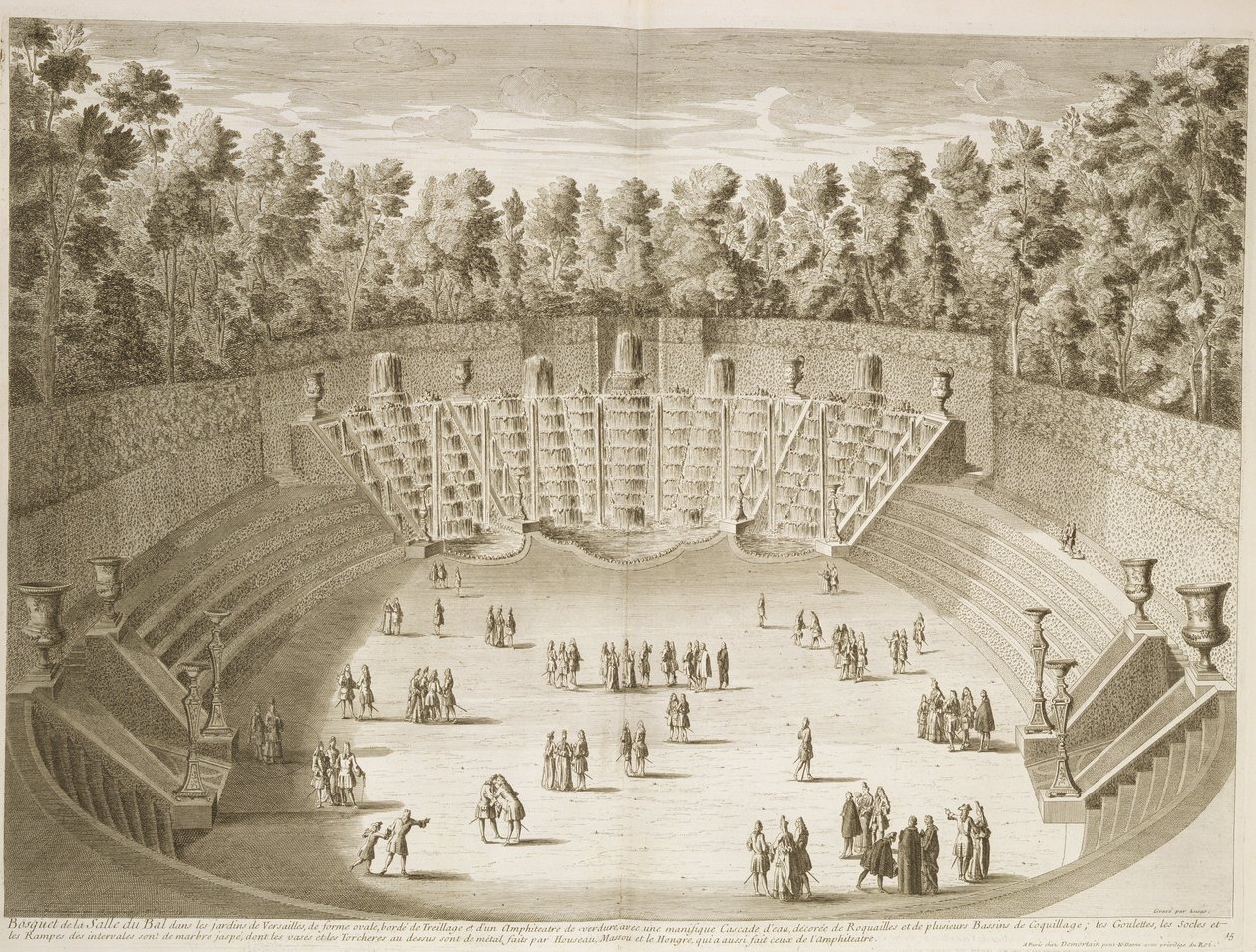 Grove of the Ballroom, Versailles, ca. 1715 av French School