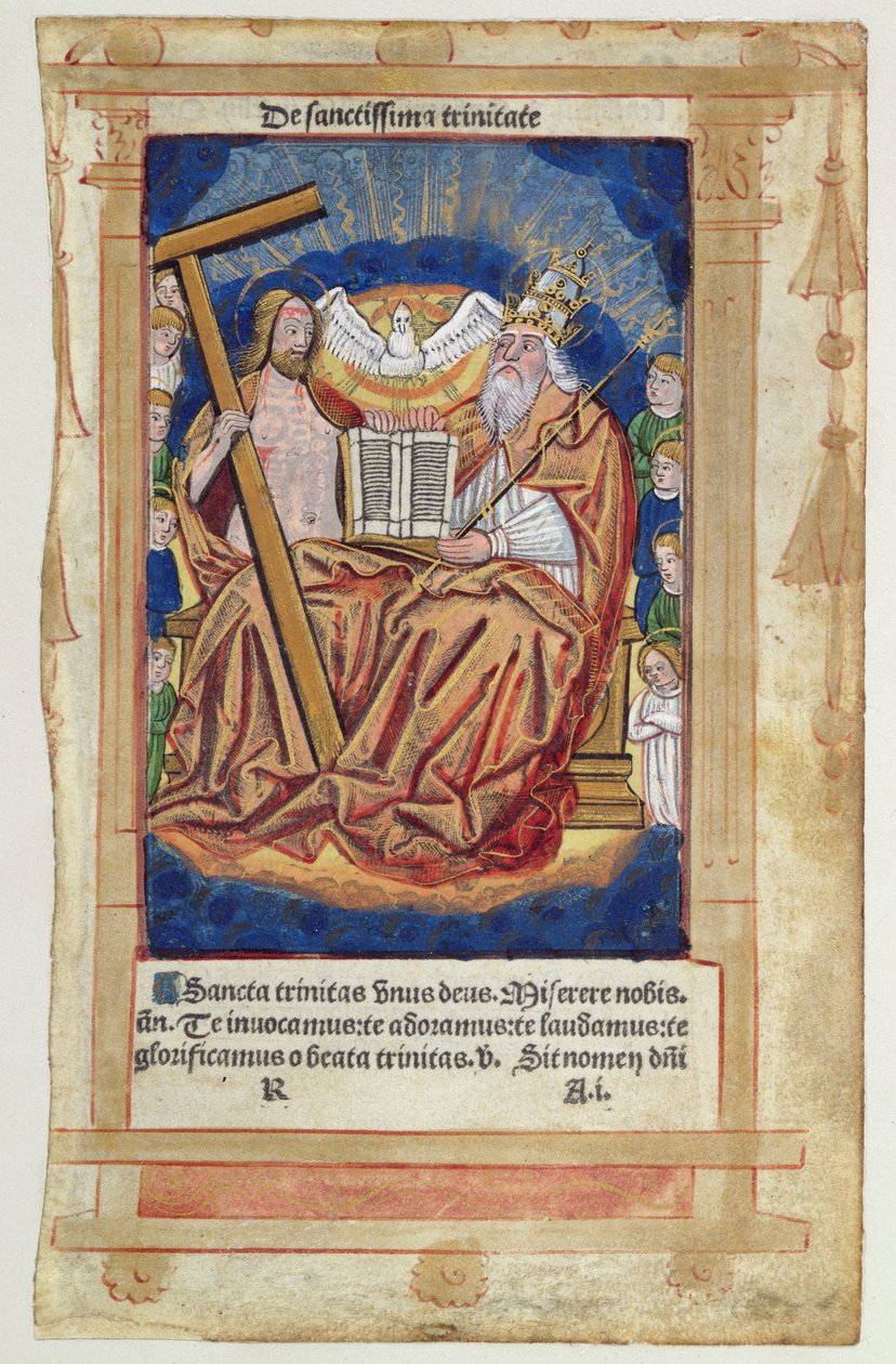 CL 22719A Treenigheten, fra Salmeblader av French School