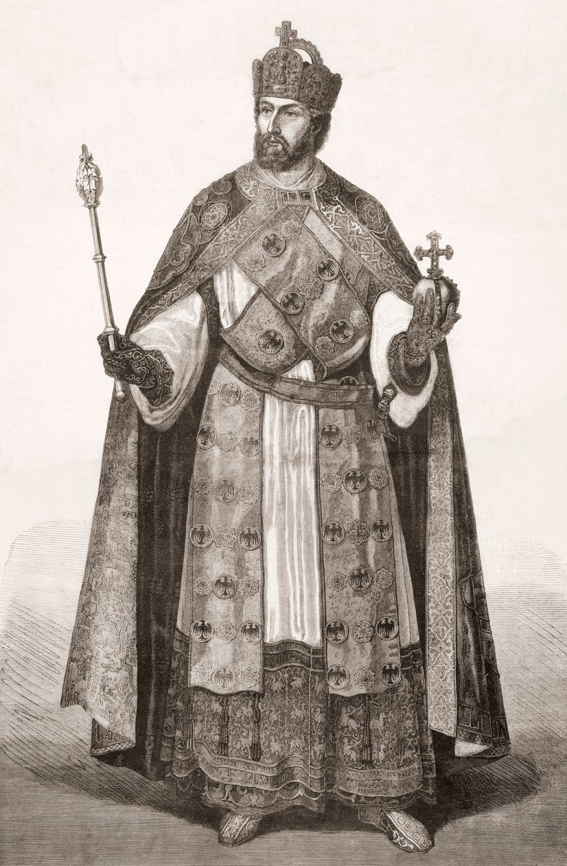 Charles V, Den hellige romerske keiser, fra LUnivers Illustré, 1866 av French School