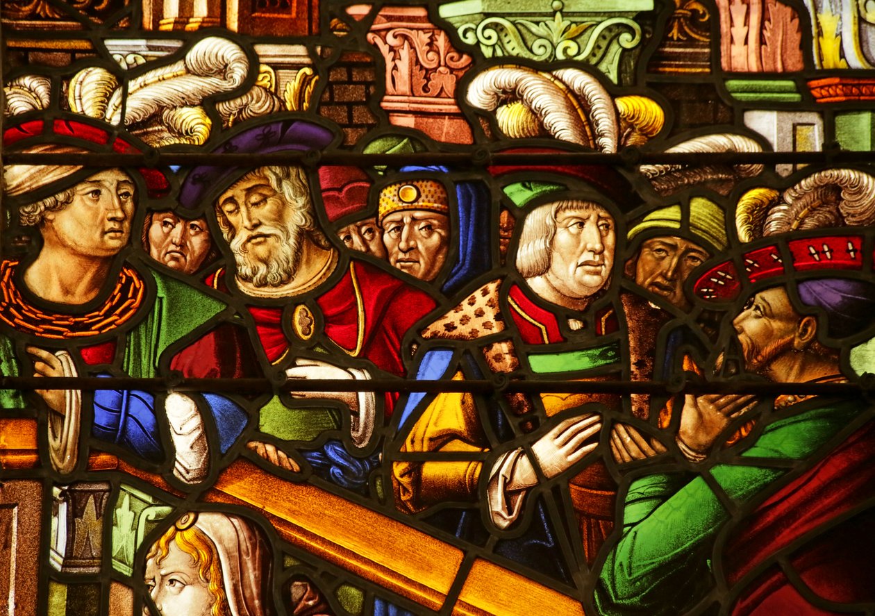 Detalj fra scenen for Salomos dom av French School