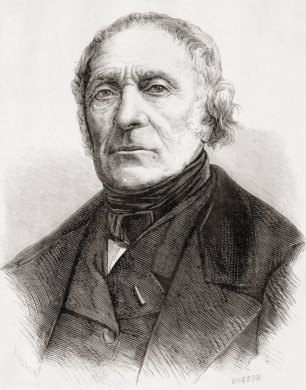 François Pierre Guillaume Guizot, fra LUnivers Illustré, utgitt 1866 av French School