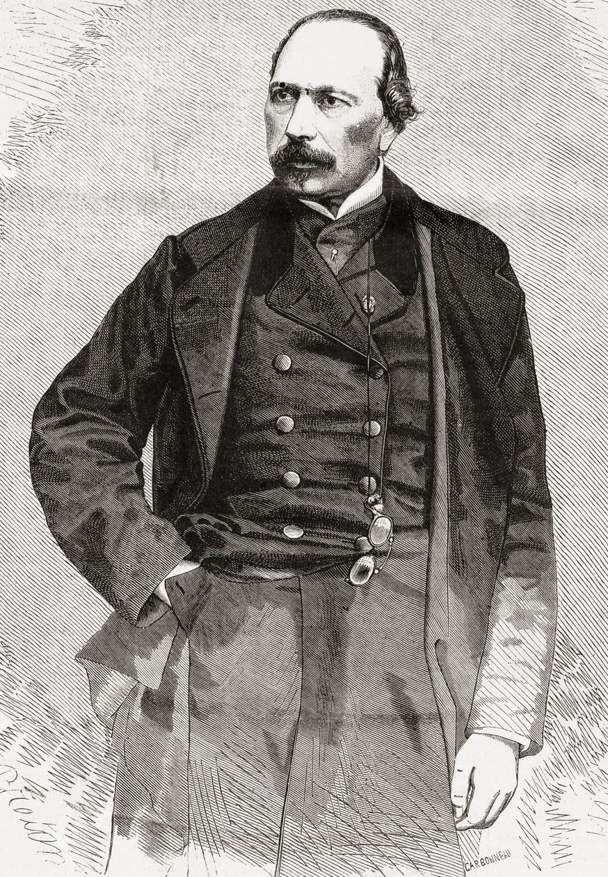 François Ponsard, fra LUnivers Illustré, 1866 av French School