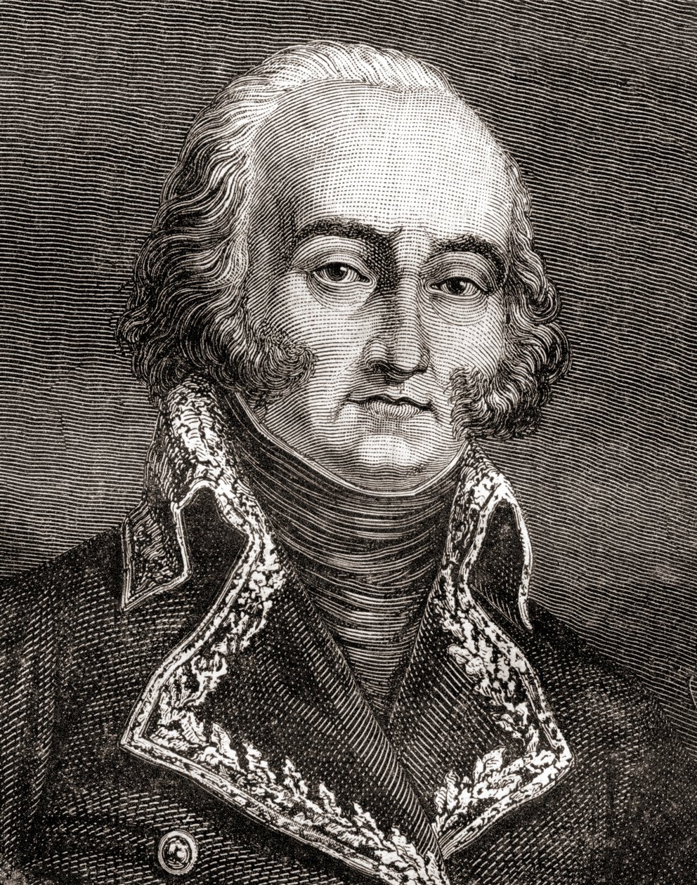 Jean-Baptiste Cyrus de Timbrune de Thiembronne, greve av Valence, fra History of the French Revolution, av Louis Blanc av French School