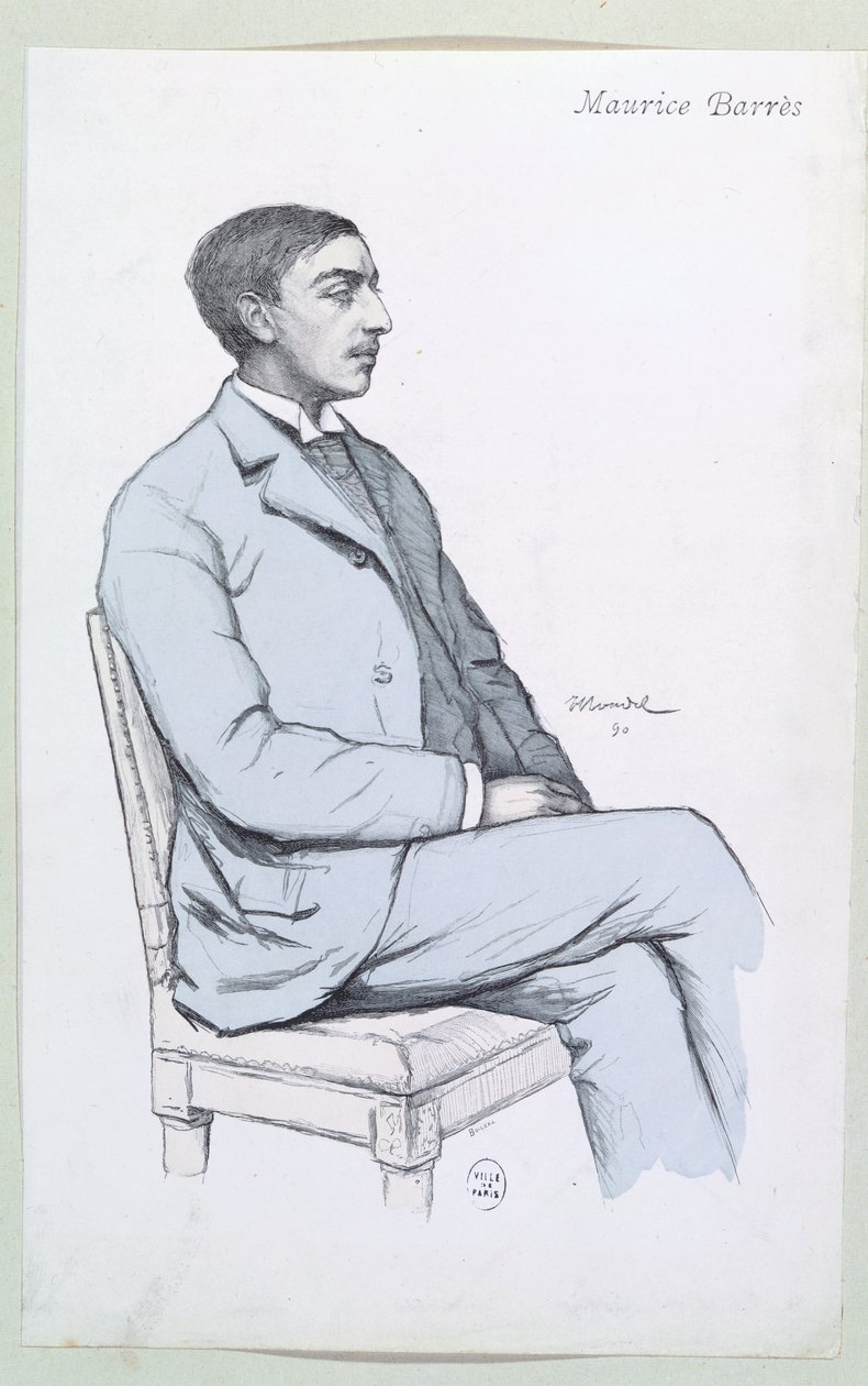 Maurice Barres (1862-1923) av French School