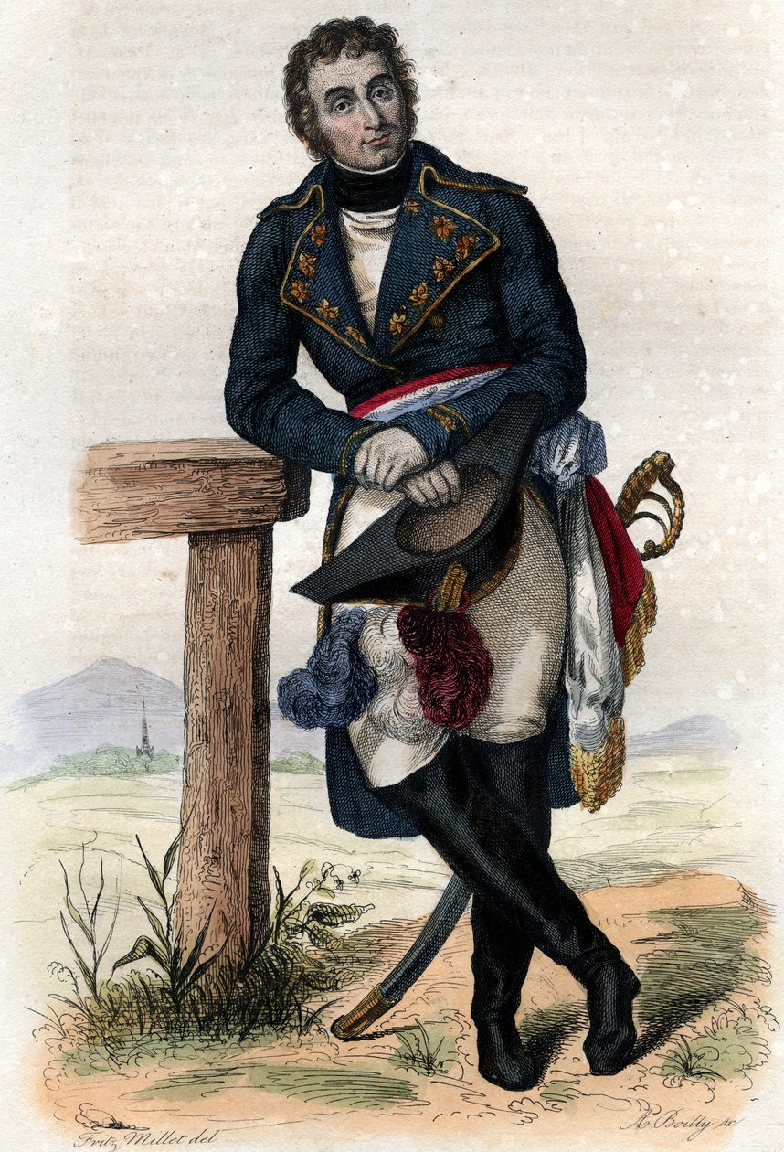 Portrett av Andre Massena (1758-1817), 1. hertug de Rivoli, 1. prins dEssling, fransk militærsjef. av French School