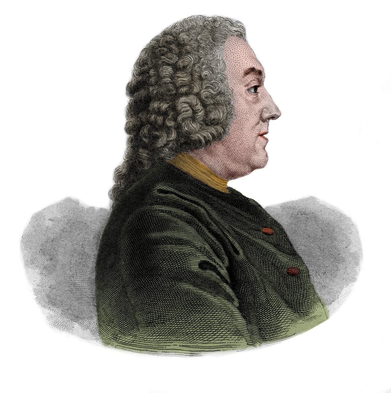 Portrett av Anne Claude de Caylus marquis dEsternay, baron de Bransac (1692-1765) fransk antikvar, proto-arkeolog og bokstavenes mann. av French School