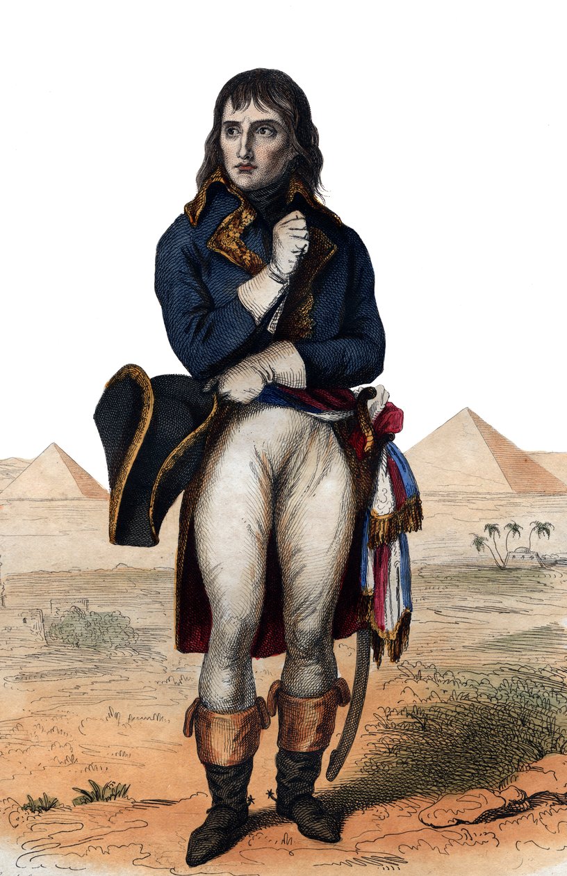 Portrett av general Bonaparte (Napoleon Bonaparte) (1768-1821). av French School