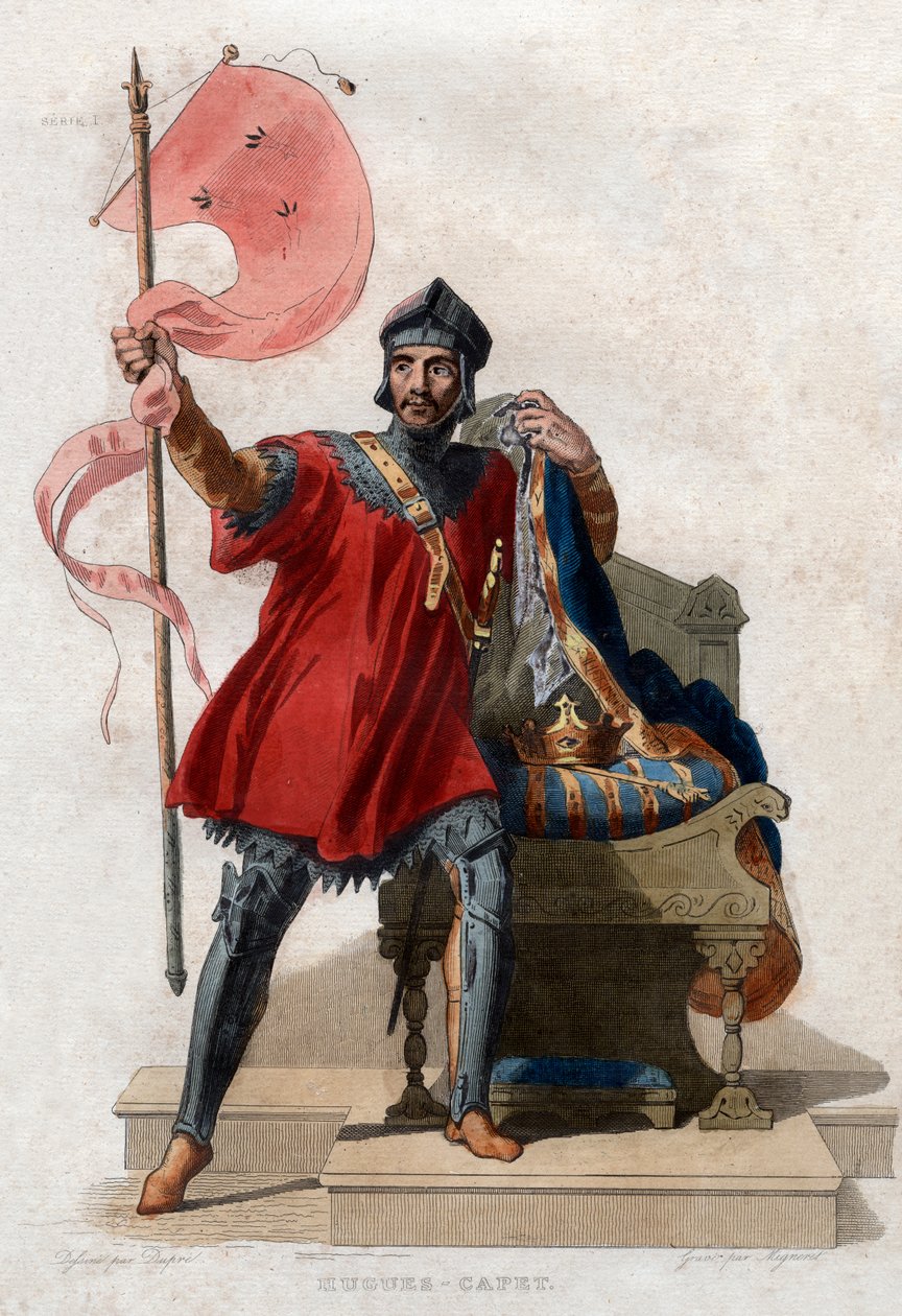 Portrett av Hugh I Capet (ca. 941-996), konge av Frankrike. av French School