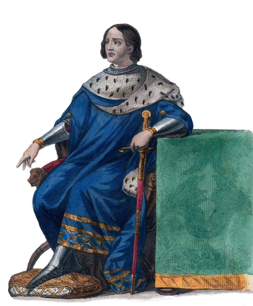 Portrett av Ludvig XII av Frankrike (1462-1515), konge av Frankrike. av French School