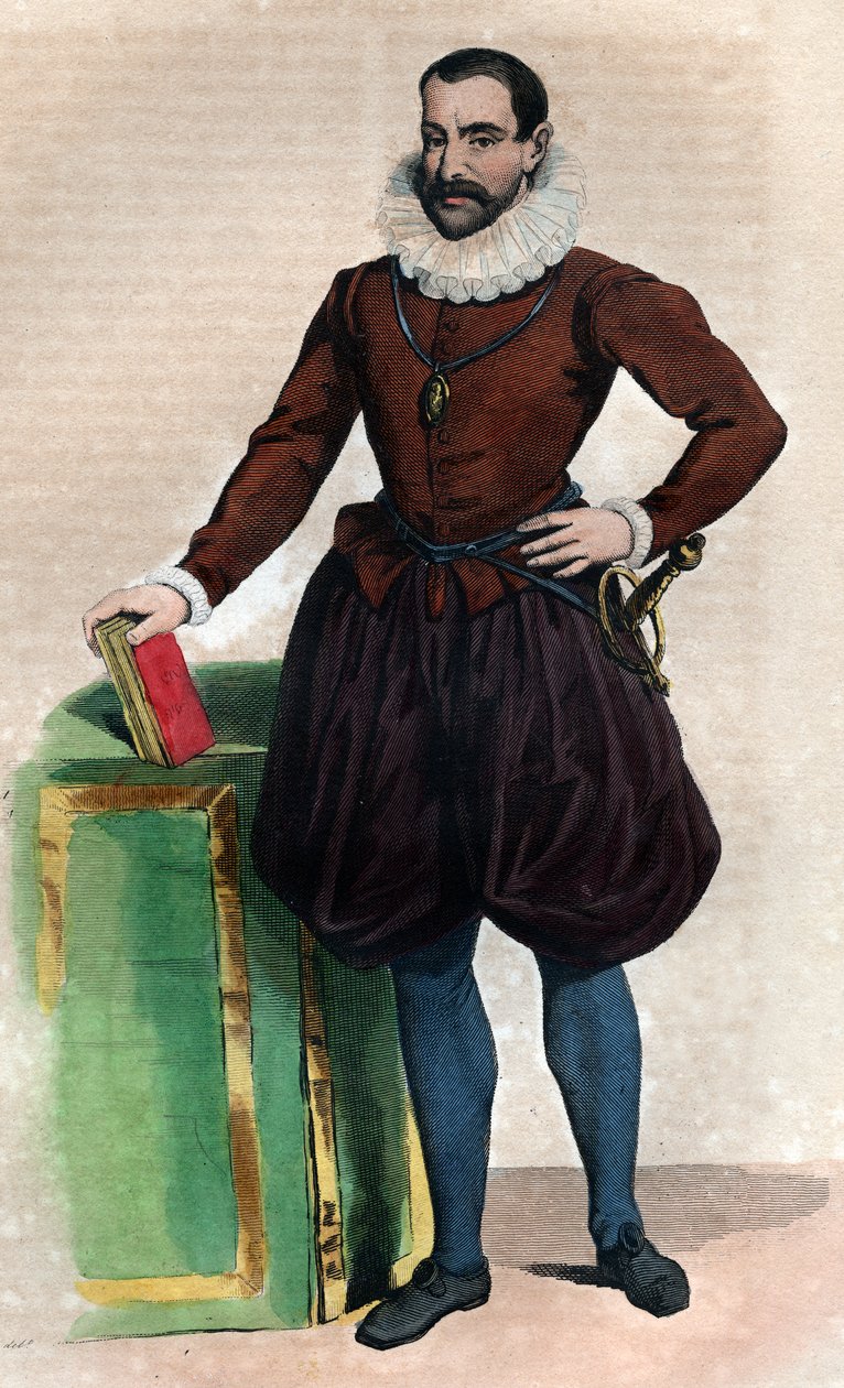 Portrett av Philippe Duplessis Mornay (1549-1623), Lord of Plessis Marly, fransk protestantisk forfatter. av French School