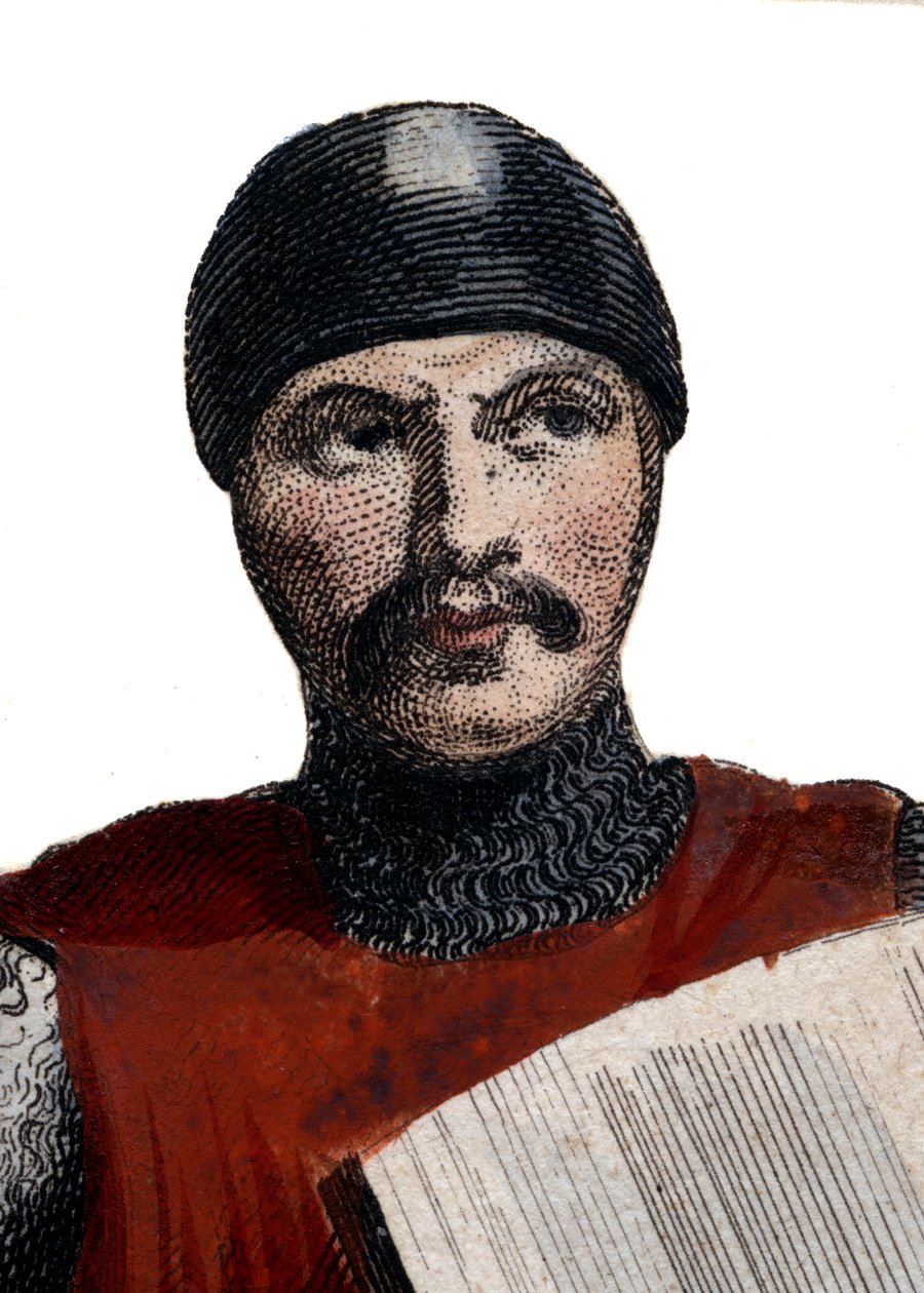 Portrett av Robert IV den sterke (Rutpert) (ca. 815-866), greve av Orleans. av French School