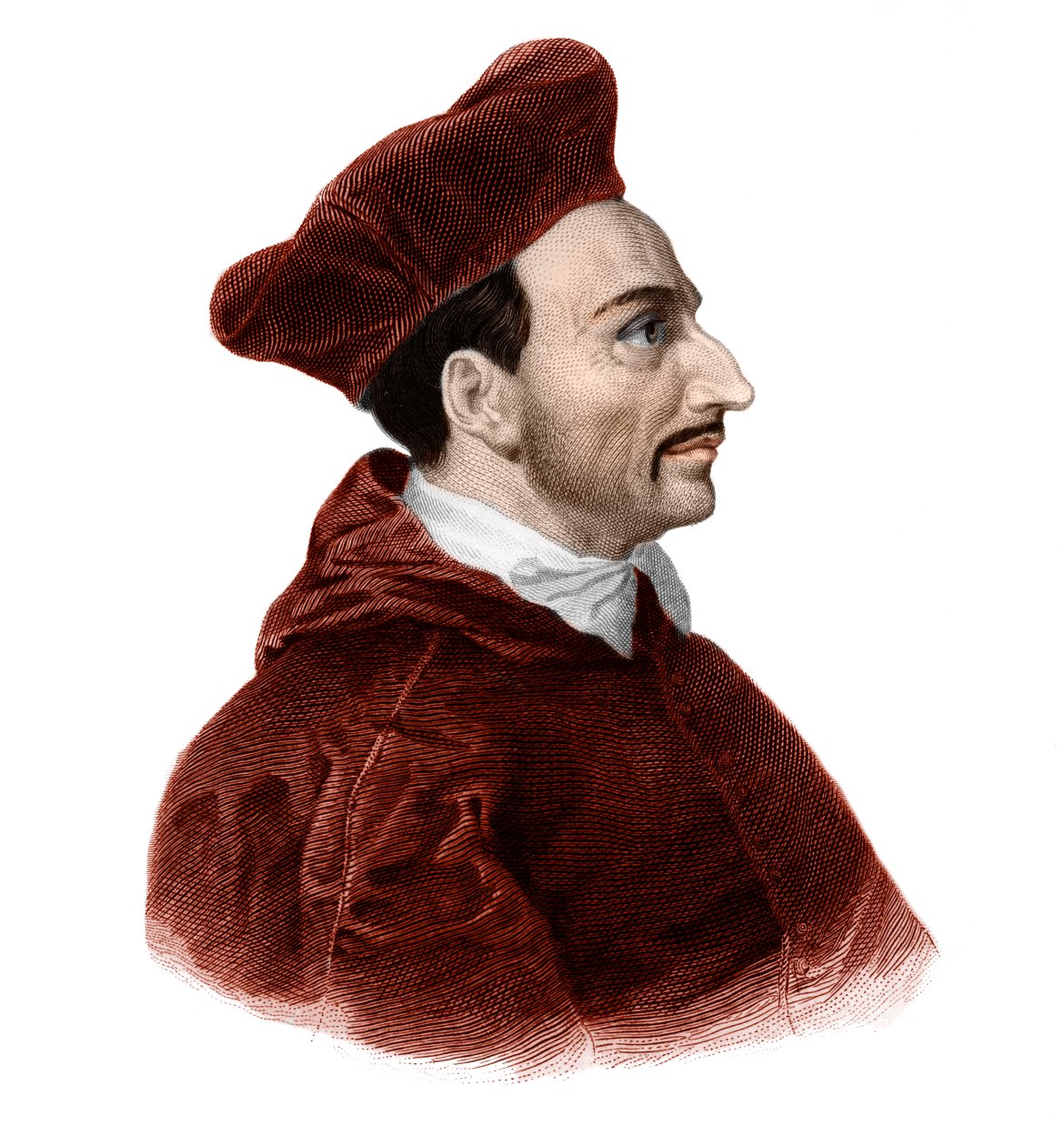 Portrett av Saint Charles Borromee (1538-1584) kardinal erkebiskop. av French School