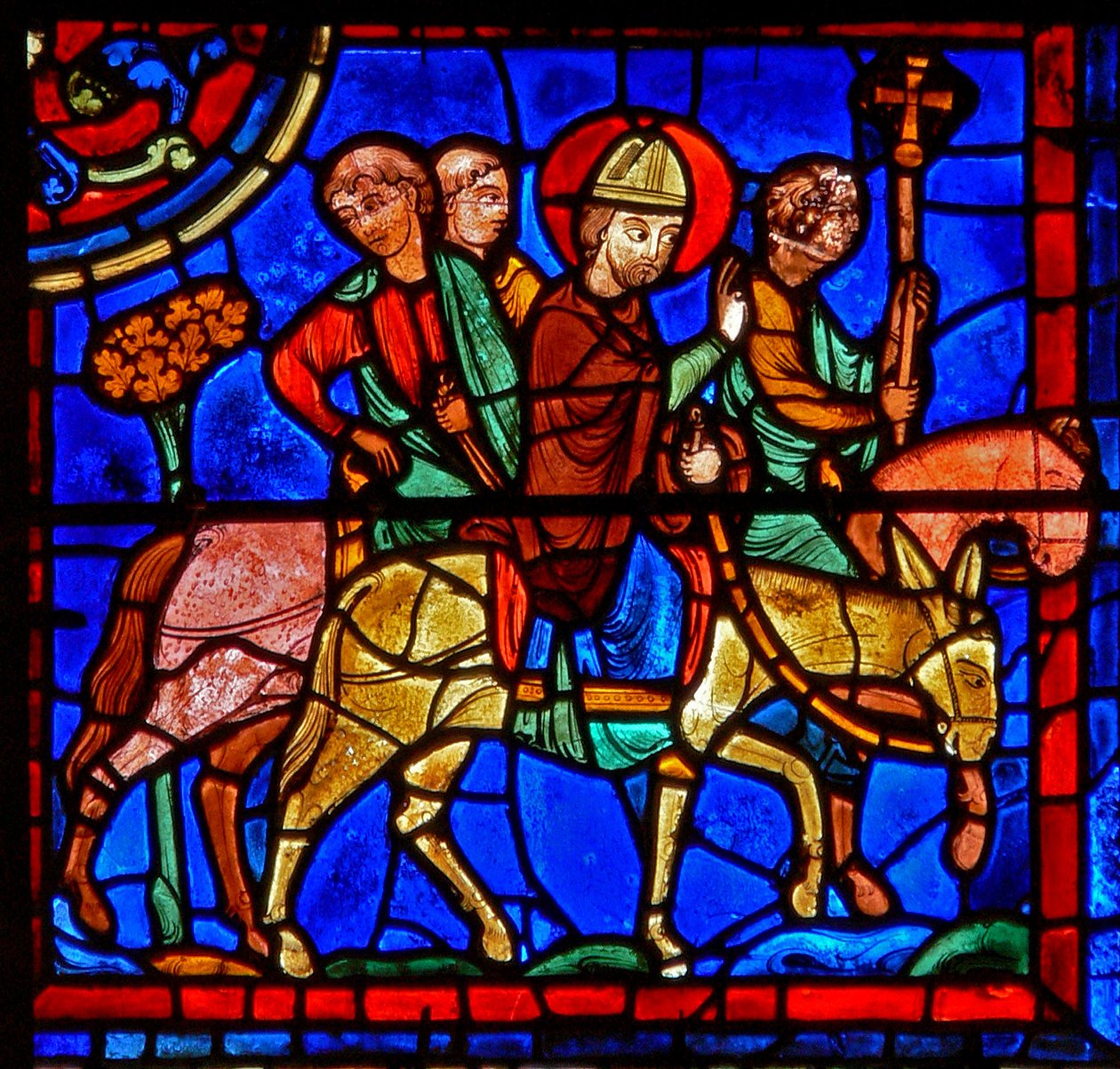 Scene fra St. Martins liv, katedralen i Chartres av French School