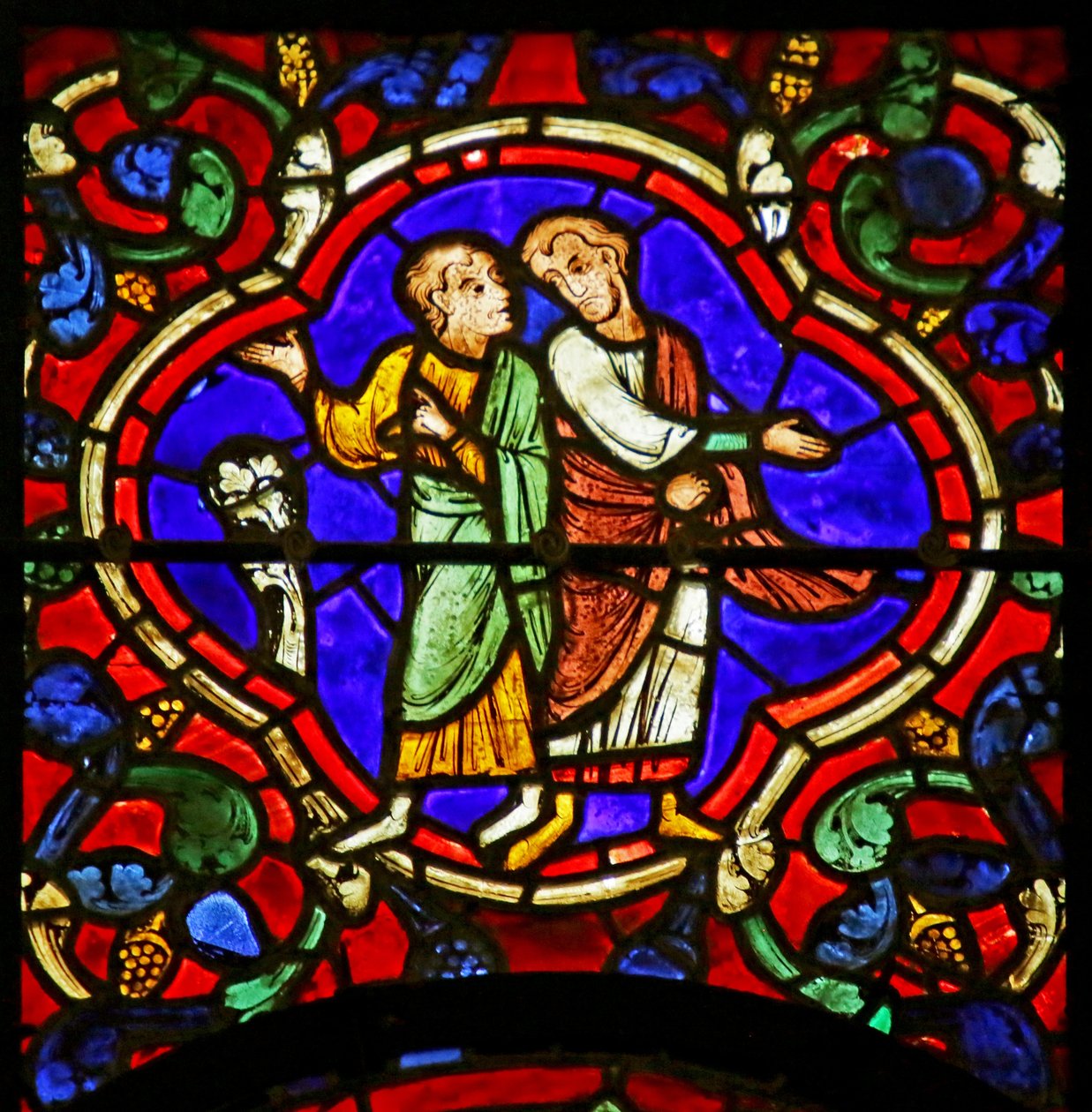 Scene fra St. Martins liv, katedralen i Chartres av French School