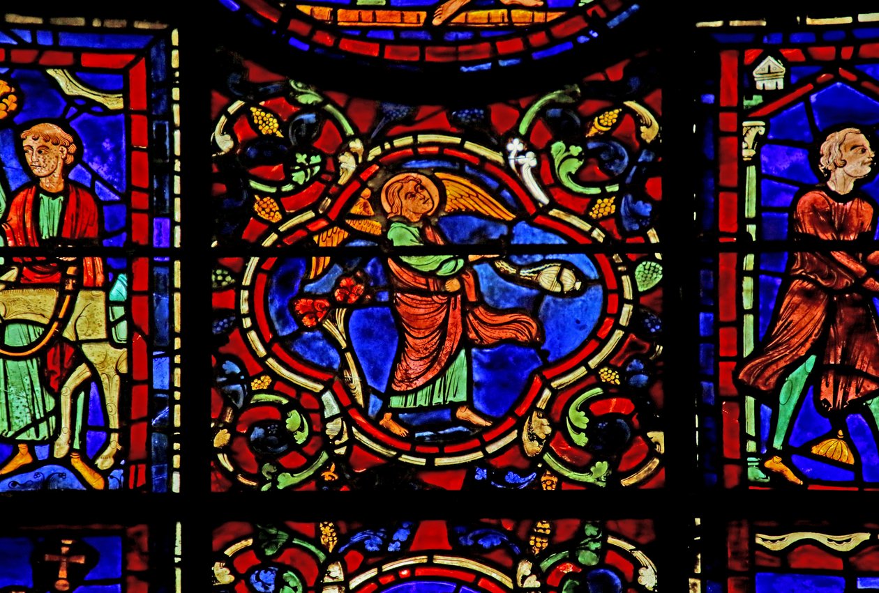 Scene fra St. Martins liv, katedralen i Chartres av French School