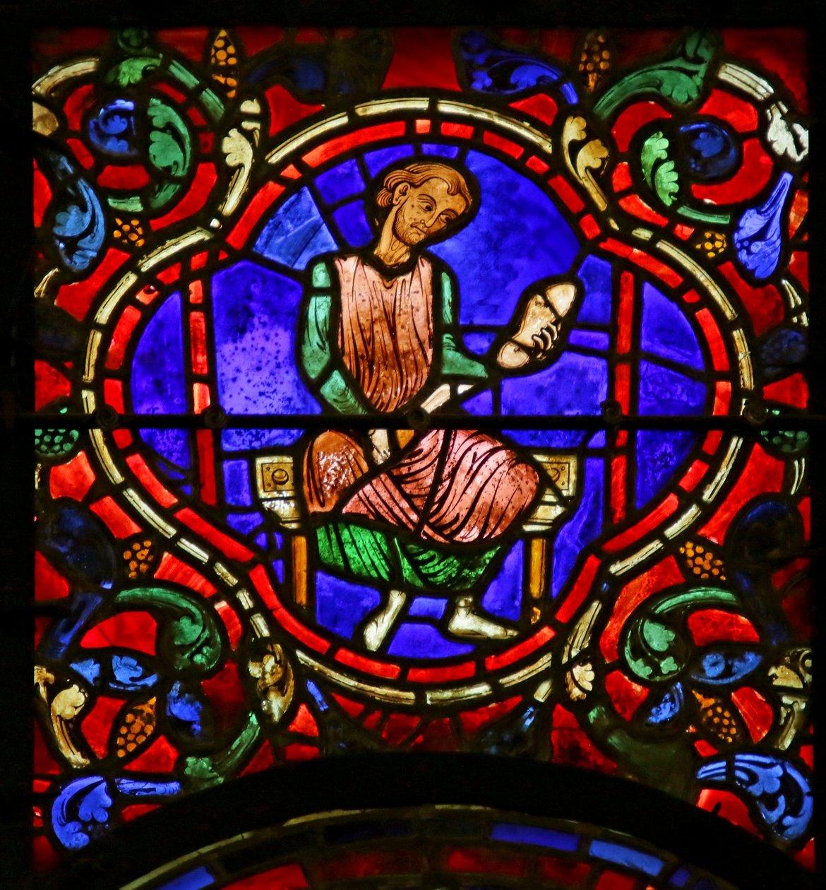 Scene fra St. Martins liv, katedralen i Chartres av French School