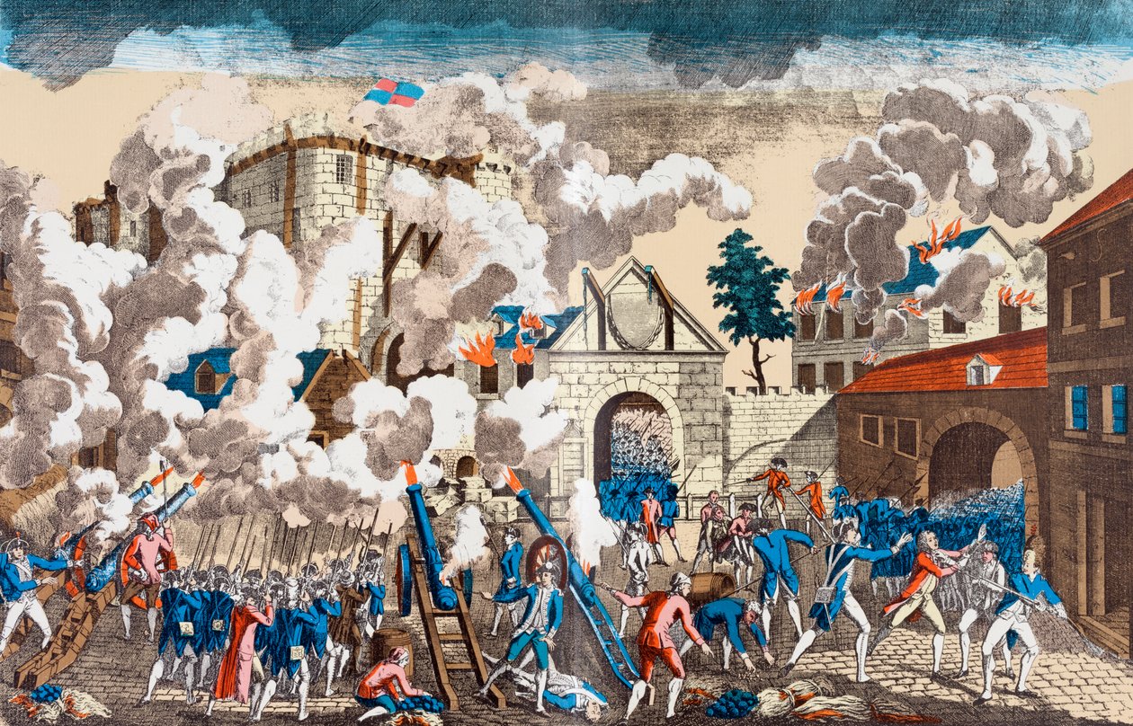Stormingen av Bastillen, 14. juli 1789 av French School