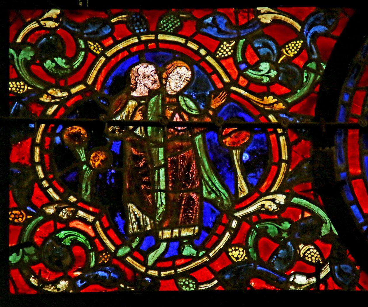 Ser på innvielsen, scene fra St. Martins liv, Chartres-katedralen av French School