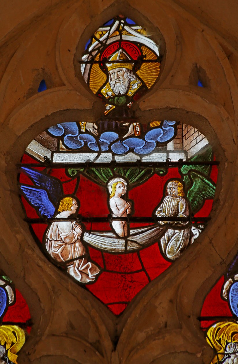 Vindu som viser Ascension of the Soul of Saint Germain av French School