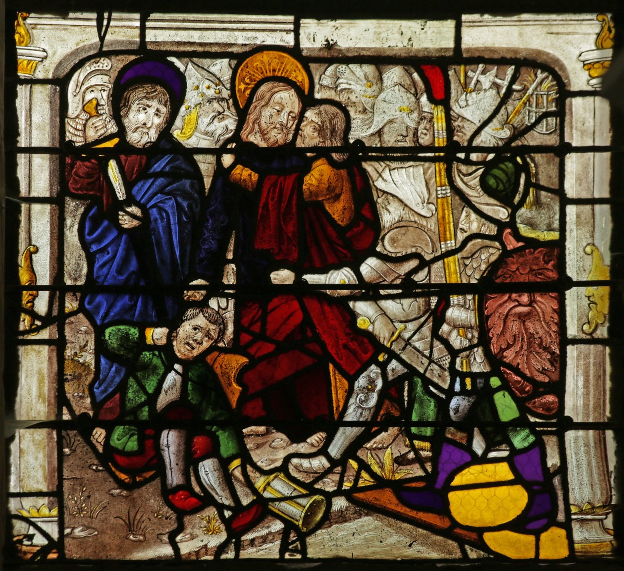 Vindu som viser Judas svik av French School
