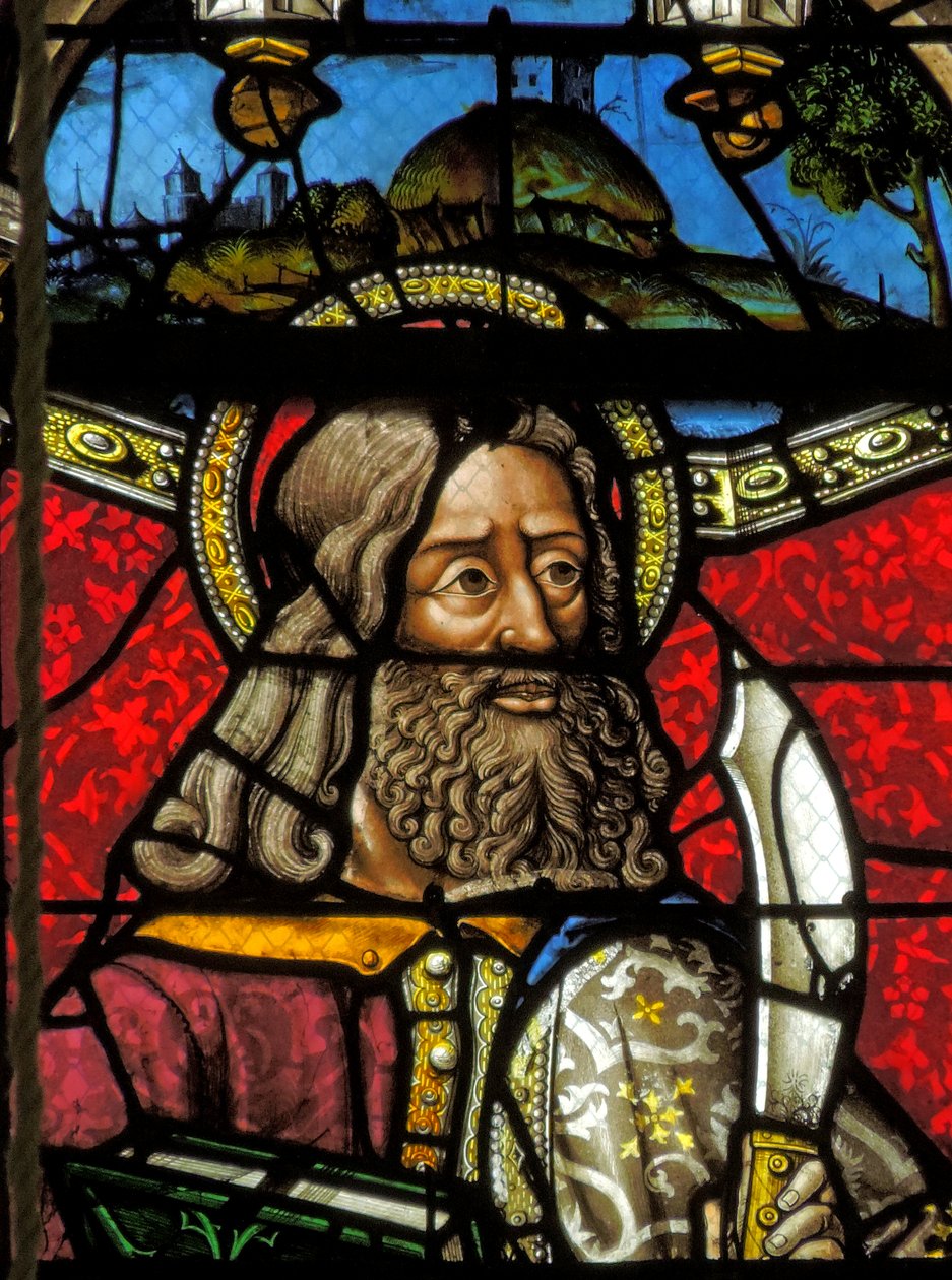 Vindu som viser Saint Bartholomew av French School