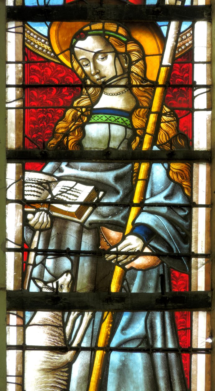 Vindu som viser Saint Geneviève av French School