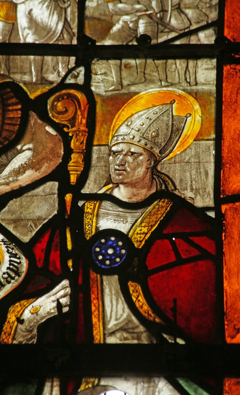 Vindu som viser Saint Thomas Becket, 1500-1600-tallet av French School
