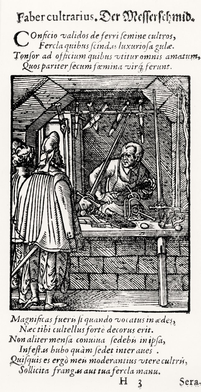 The Knife Maker, utgitt av Hartman Schopper av German School