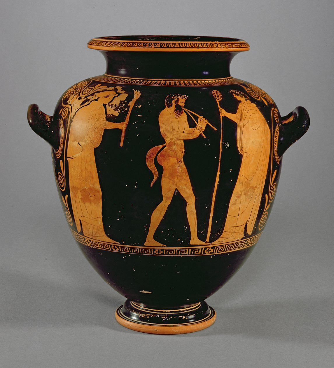 Attic rød-figur stamnos, som viser tilbakekomsten av Hefaistos, fra gruppen av Polygnotus, ca. 440 f.Kr. (keramikk) (se også 293738 og for detaljer se 307551) av Greek School