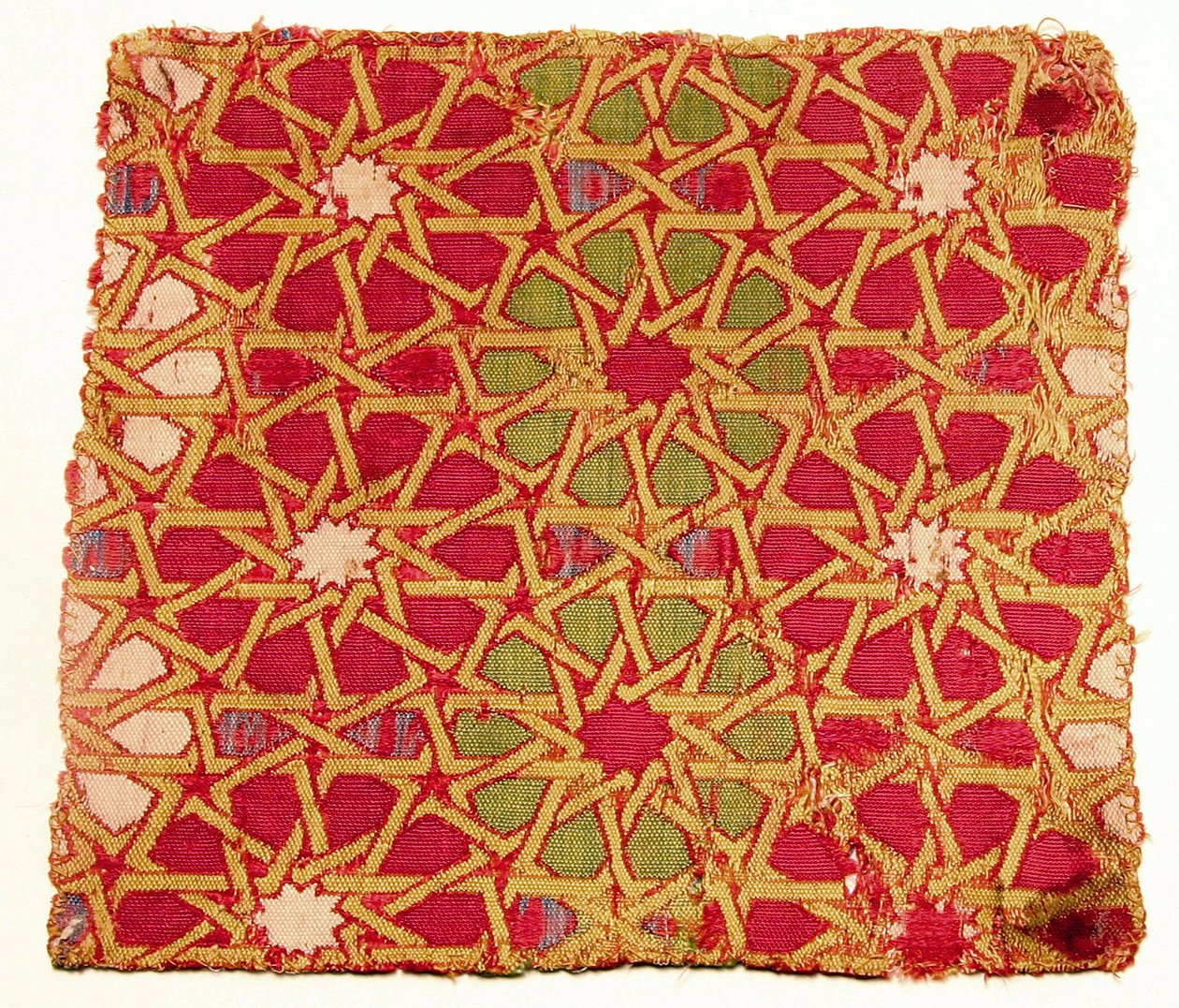 Tekstilfragment (silke) av Islamic School