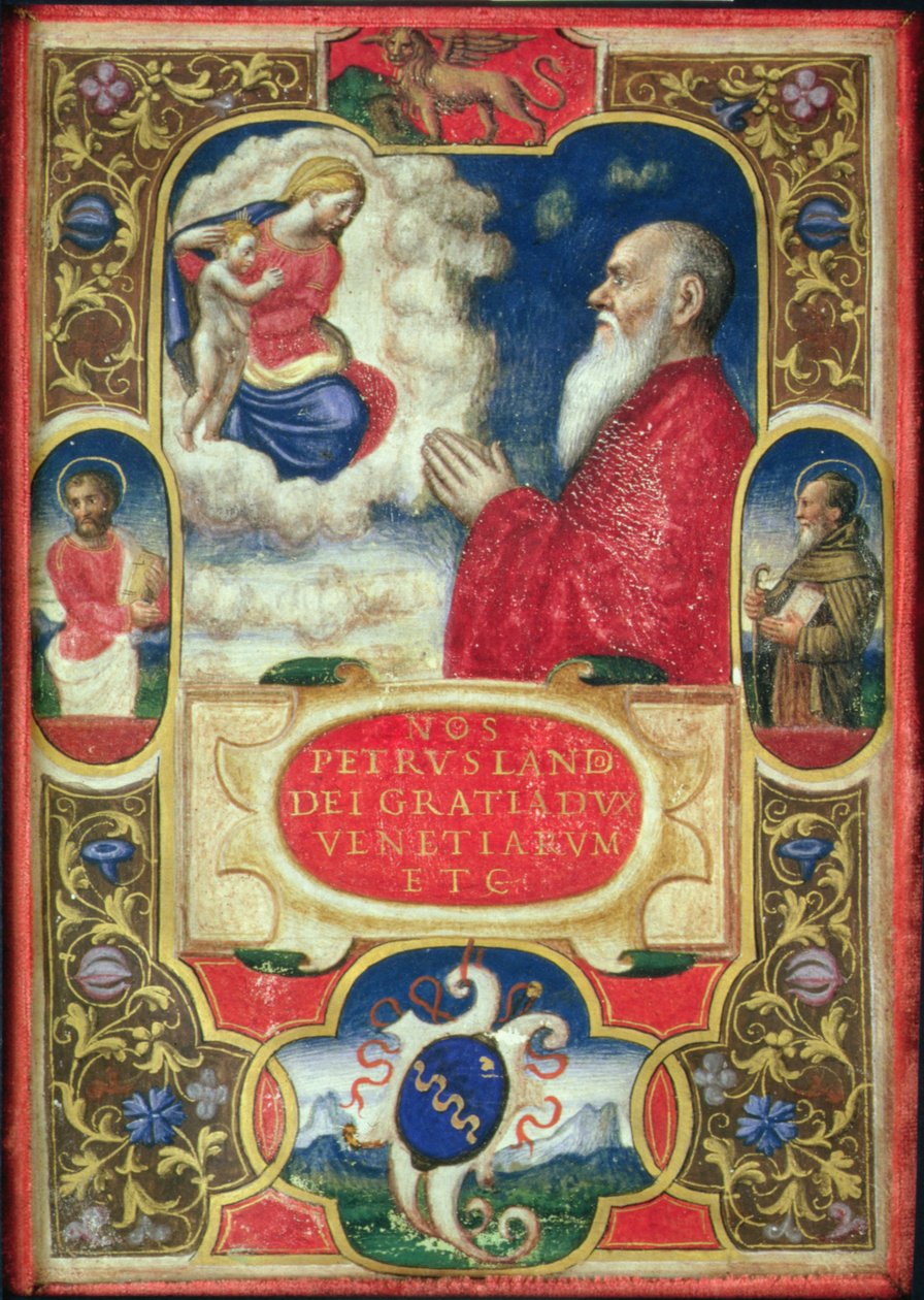 Antonio Marcello ber til jomfru Maria, ca. 1540 av Italian School
