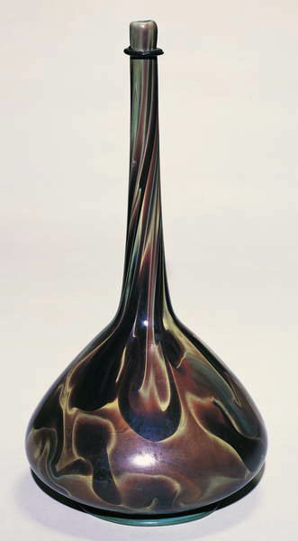 Flaske, Murano, 1500-25 (Calcedonio glass) av Italian School