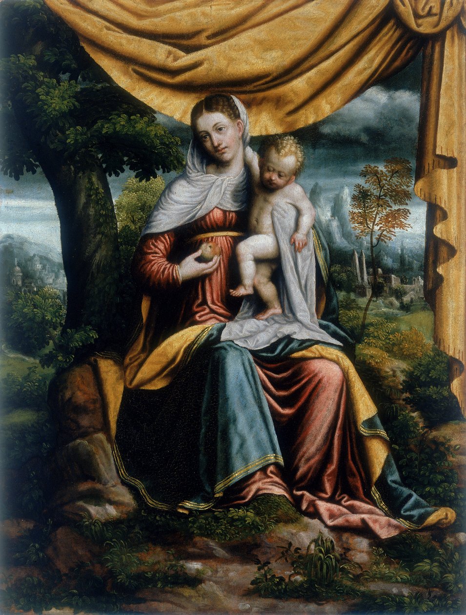 Madonna og barn av Italian School