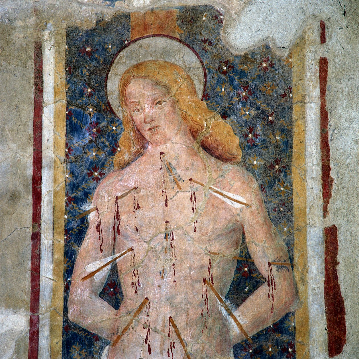 St. Sebastian, San Michele Arcangelo-kirken, Schifanoia, Narni av Italian School