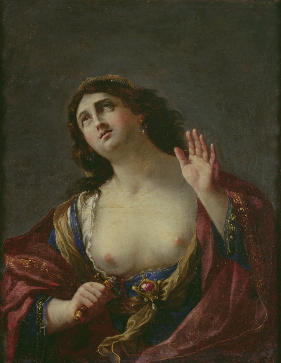 Lucretias død av Italian School