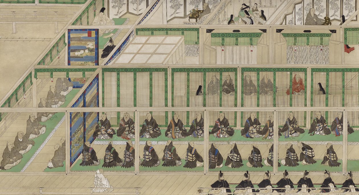The Imperial Lying-In, 1804 (blekk og farge på papir) av Japanese School