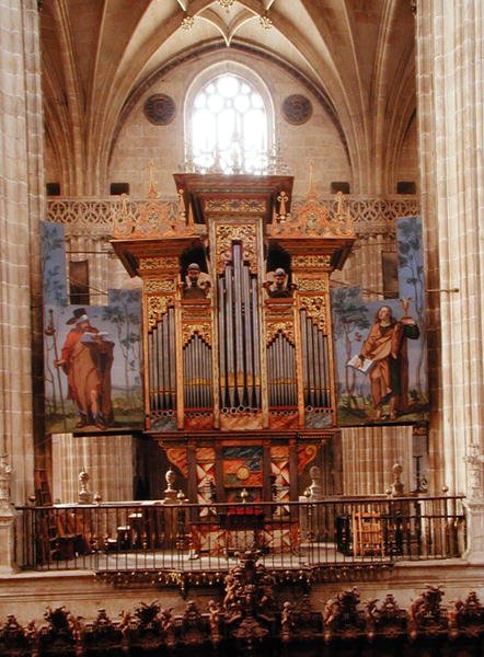 Orgel i Catedral Nueva, ca. 1568 av Spanish School