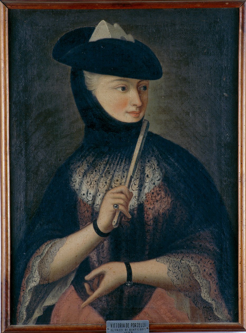 Portrett av Vittoria de Porzelli, 1773 av Unknown