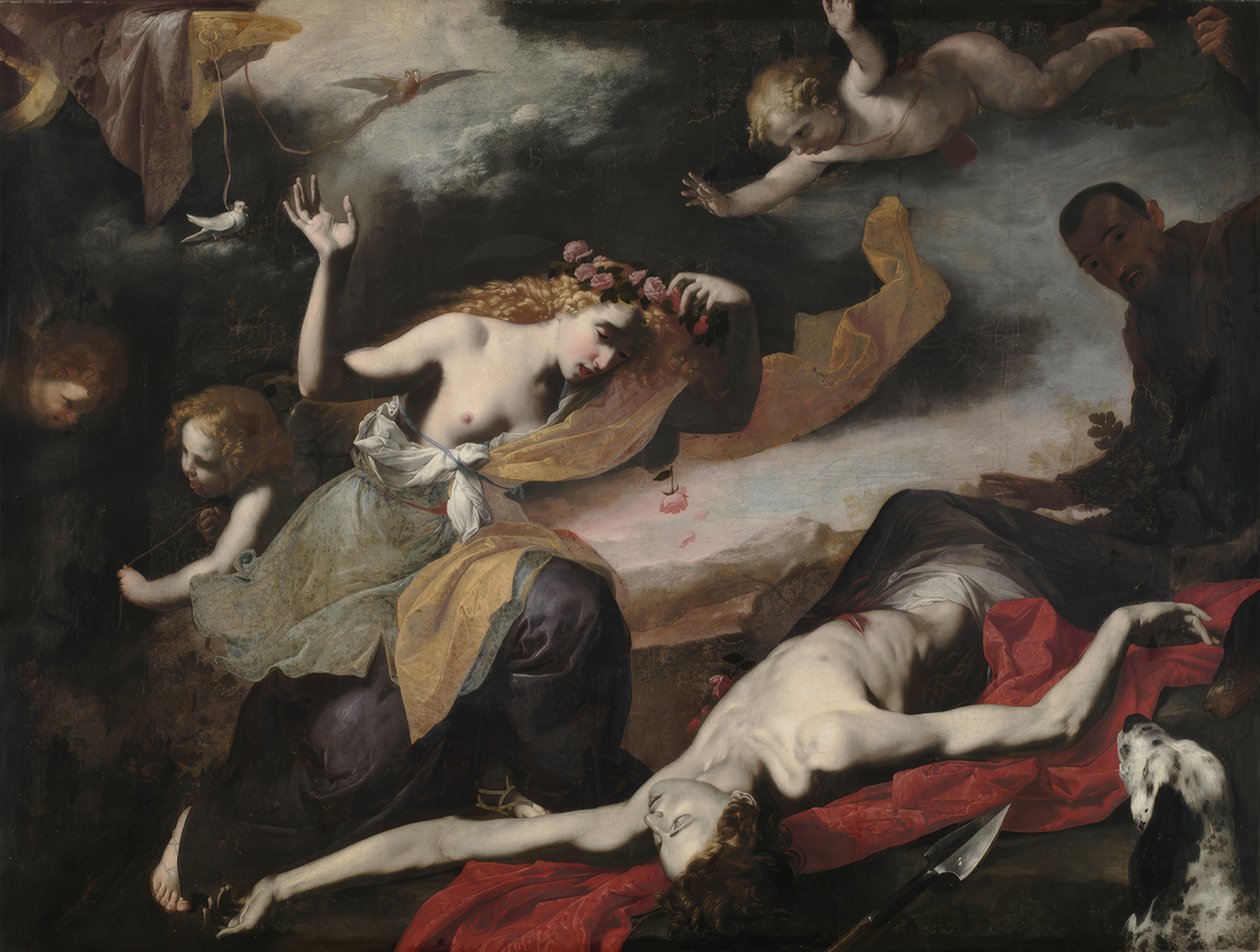Venus oppdager den døde Adonis (Venus finner den døde Adonis) av Löscher and Petsch